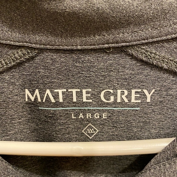 Matte Grey Golf Shirt size Large - Picture 3 of 3